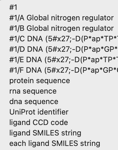 openfold components menu